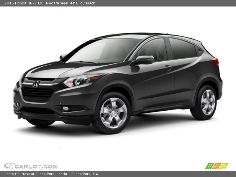 Modern Steel Metallic / Black 2016 Honda HR-V EX