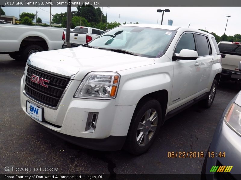 Summit White / Jet Black 2013 GMC Terrain SLE AWD