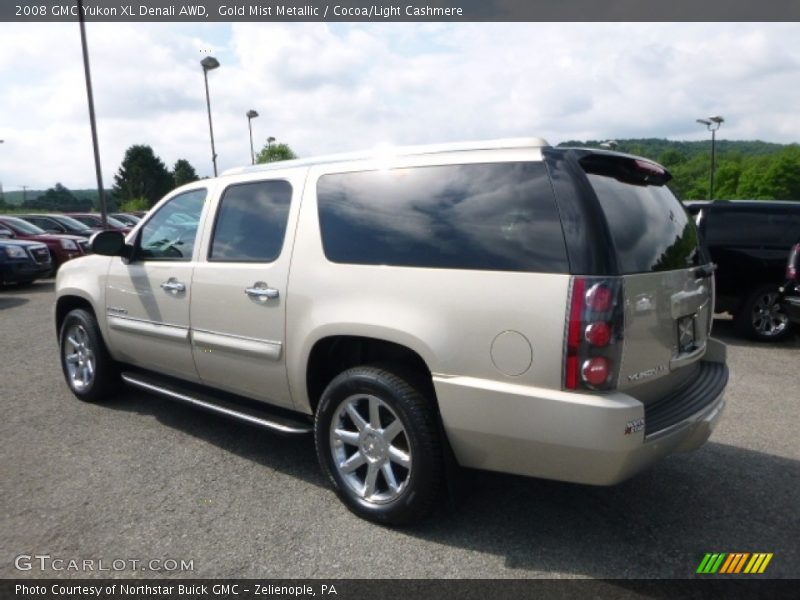 Gold Mist Metallic / Cocoa/Light Cashmere 2008 GMC Yukon XL Denali AWD