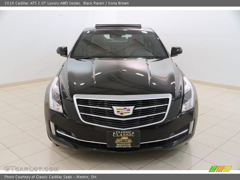 Black Raven / Kona Brown 2016 Cadillac ATS 2.0T Luxury AWD Sedan