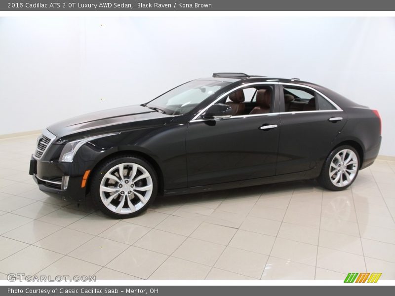 Black Raven / Kona Brown 2016 Cadillac ATS 2.0T Luxury AWD Sedan