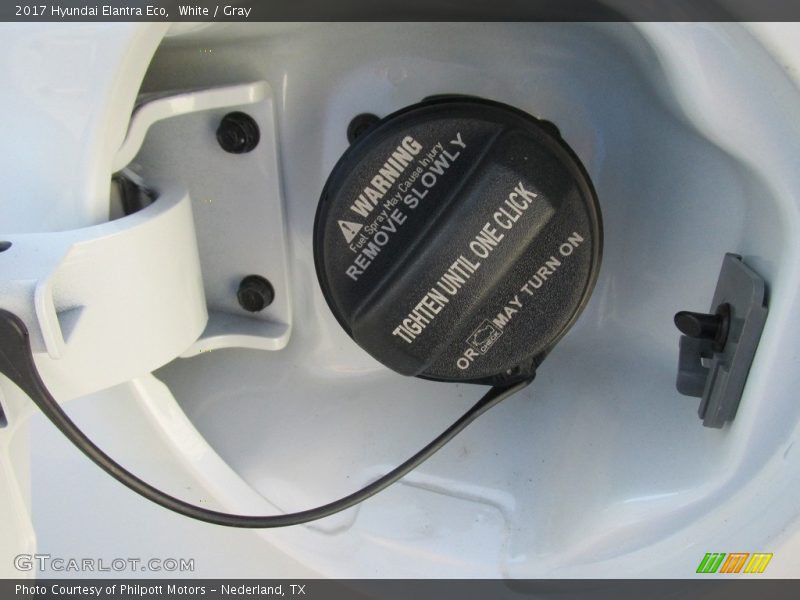 White / Gray 2017 Hyundai Elantra Eco