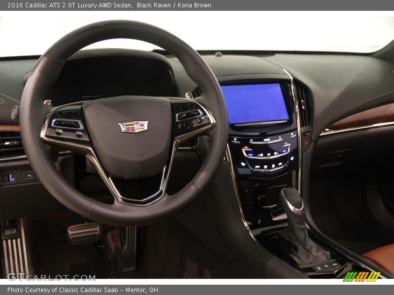 Black Raven / Kona Brown 2016 Cadillac ATS 2.0T Luxury AWD Sedan