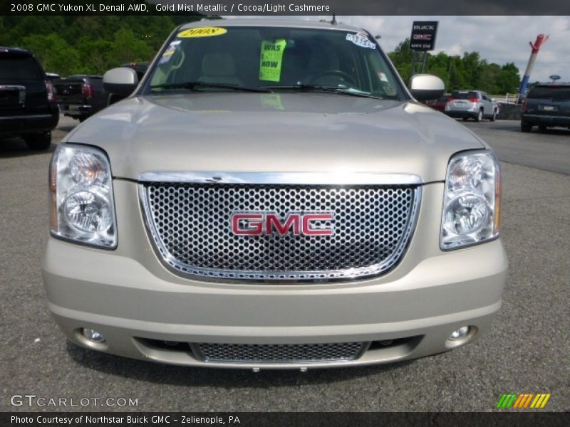 Gold Mist Metallic / Cocoa/Light Cashmere 2008 GMC Yukon XL Denali AWD