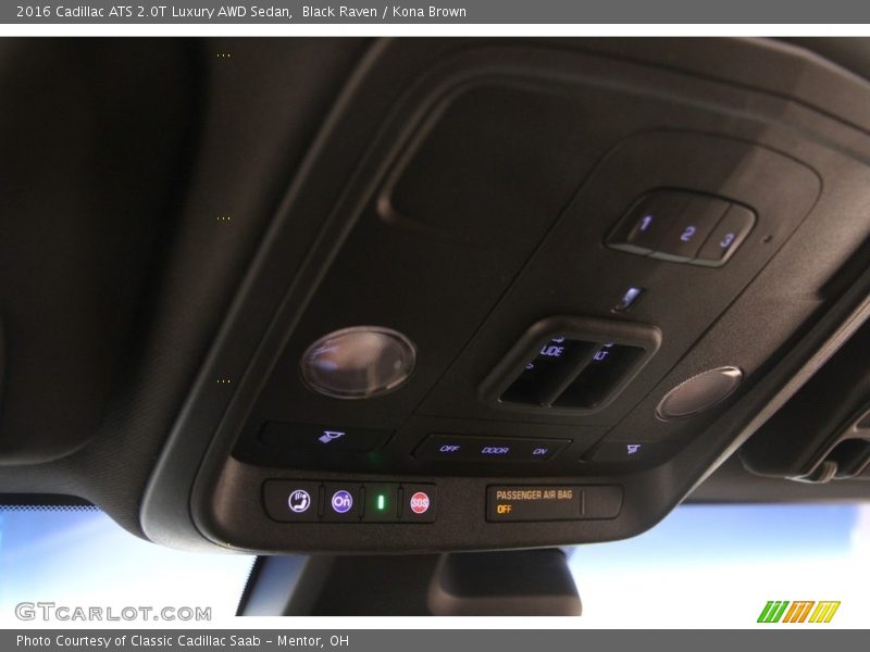 Black Raven / Kona Brown 2016 Cadillac ATS 2.0T Luxury AWD Sedan