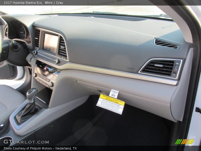 Dashboard of 2017 Elantra Eco