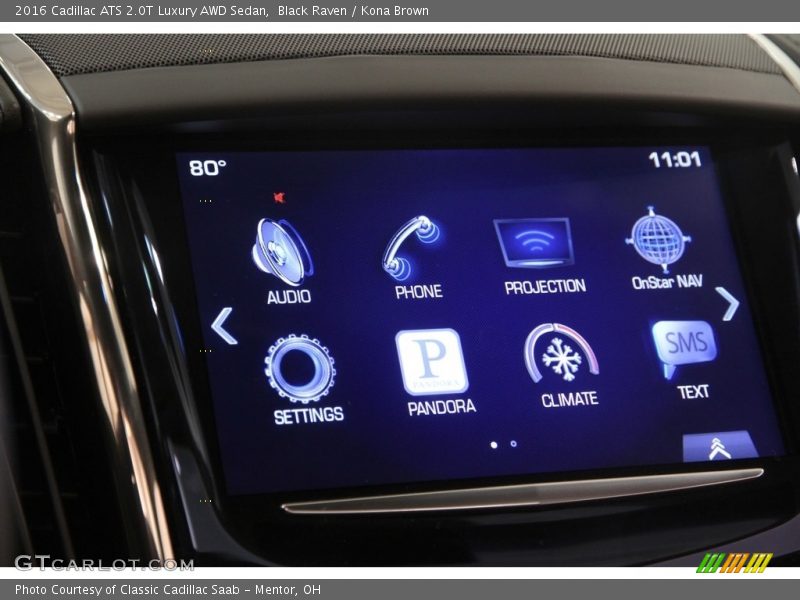 Black Raven / Kona Brown 2016 Cadillac ATS 2.0T Luxury AWD Sedan