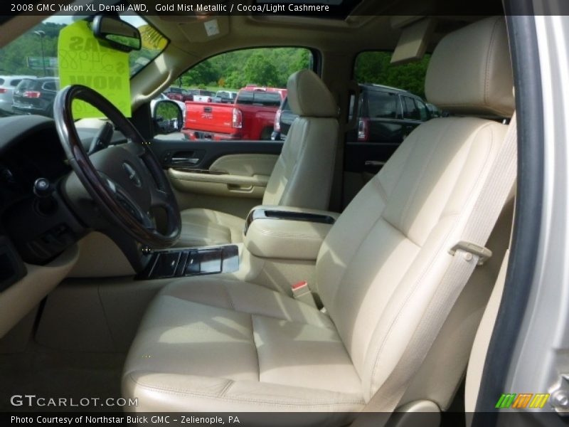 Gold Mist Metallic / Cocoa/Light Cashmere 2008 GMC Yukon XL Denali AWD