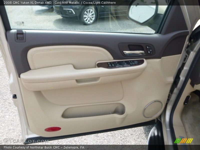Gold Mist Metallic / Cocoa/Light Cashmere 2008 GMC Yukon XL Denali AWD