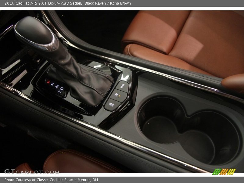 Black Raven / Kona Brown 2016 Cadillac ATS 2.0T Luxury AWD Sedan