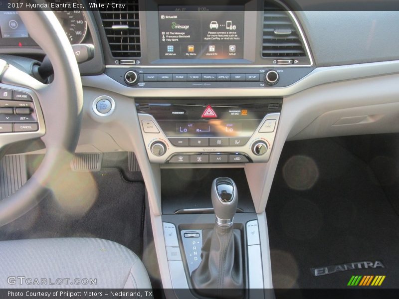 Controls of 2017 Elantra Eco