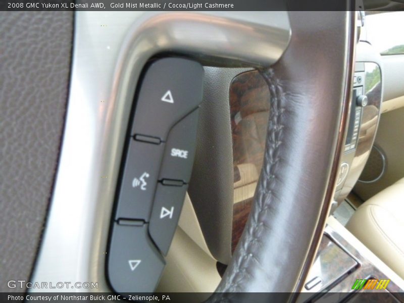 Gold Mist Metallic / Cocoa/Light Cashmere 2008 GMC Yukon XL Denali AWD