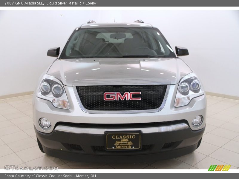 Liquid Silver Metallic / Ebony 2007 GMC Acadia SLE