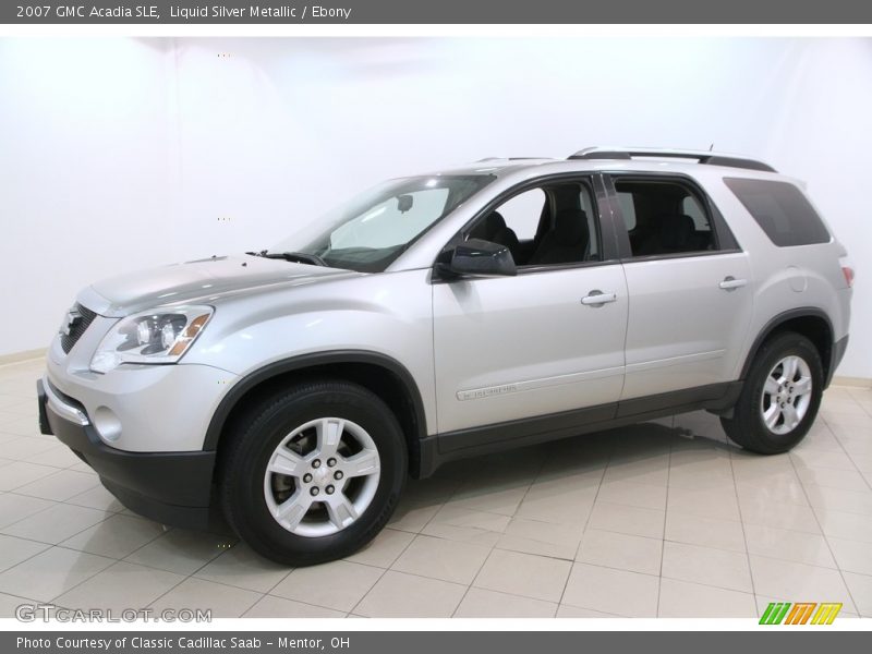 Liquid Silver Metallic / Ebony 2007 GMC Acadia SLE