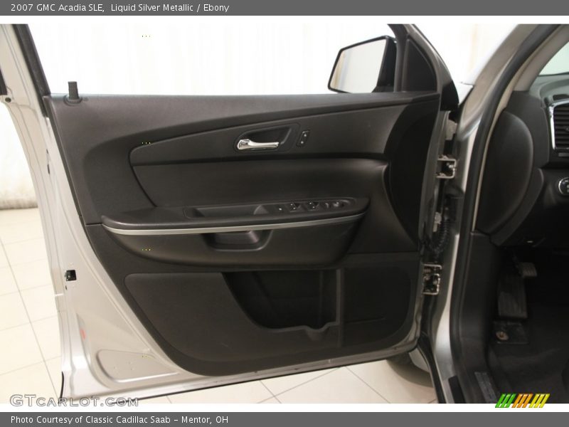 Liquid Silver Metallic / Ebony 2007 GMC Acadia SLE