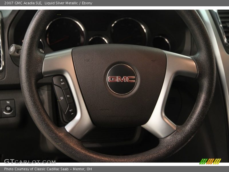 Liquid Silver Metallic / Ebony 2007 GMC Acadia SLE