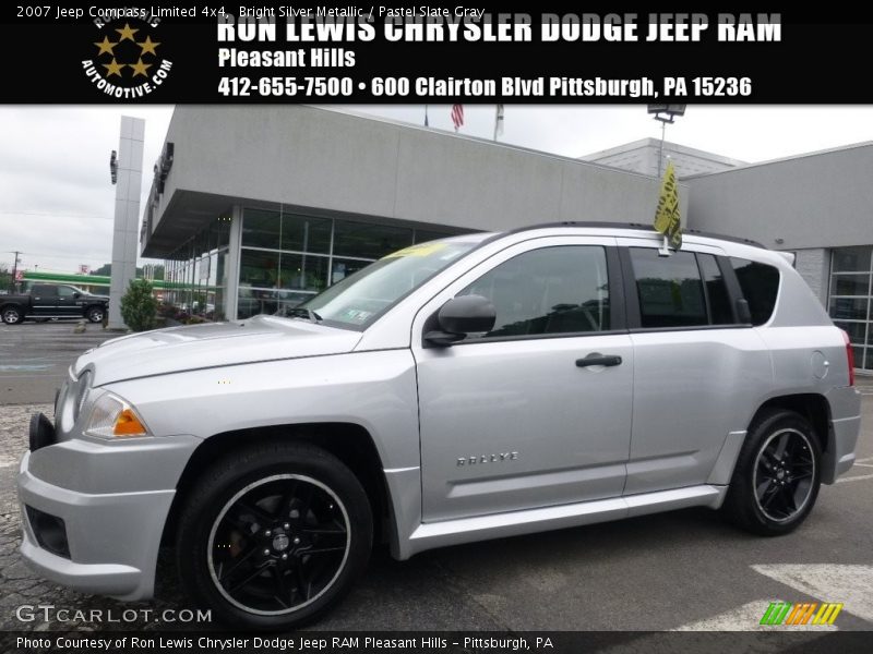 Bright Silver Metallic / Pastel Slate Gray 2007 Jeep Compass Limited 4x4
