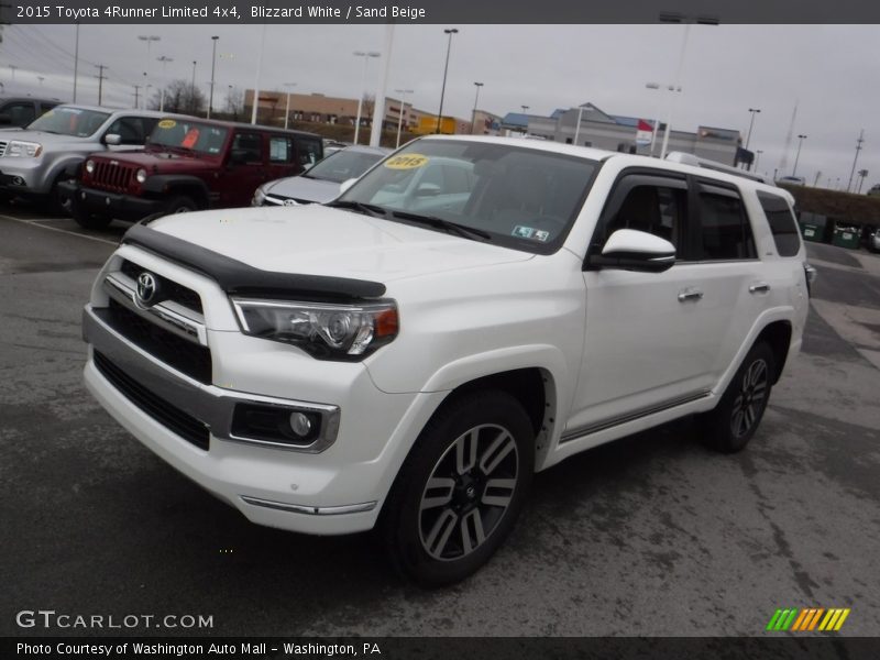 Blizzard White / Sand Beige 2015 Toyota 4Runner Limited 4x4