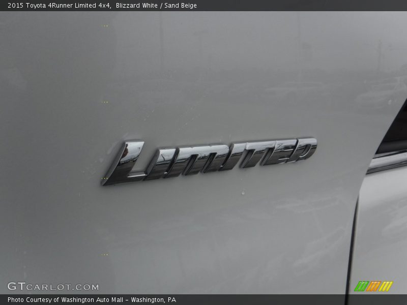 Blizzard White / Sand Beige 2015 Toyota 4Runner Limited 4x4