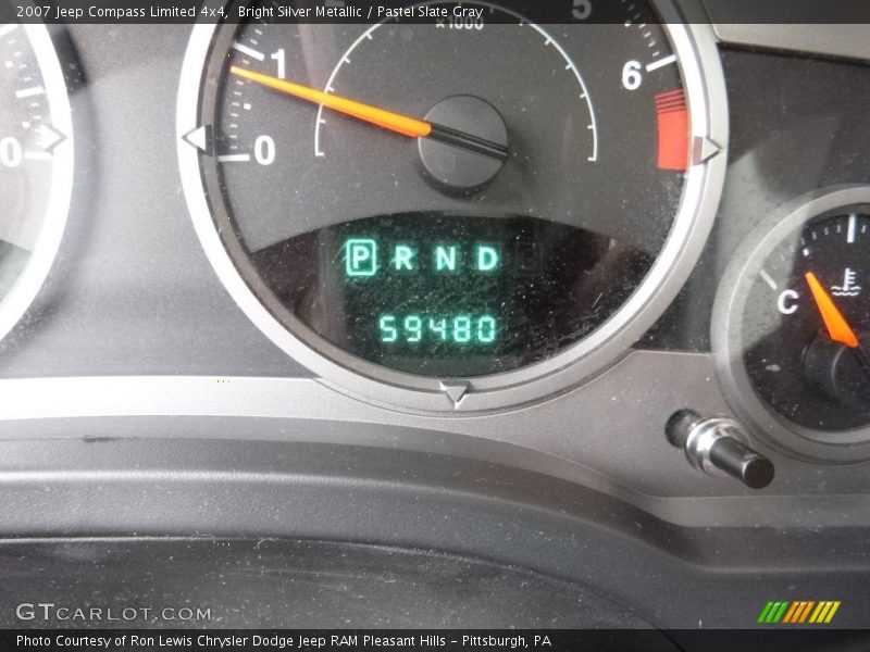 Bright Silver Metallic / Pastel Slate Gray 2007 Jeep Compass Limited 4x4