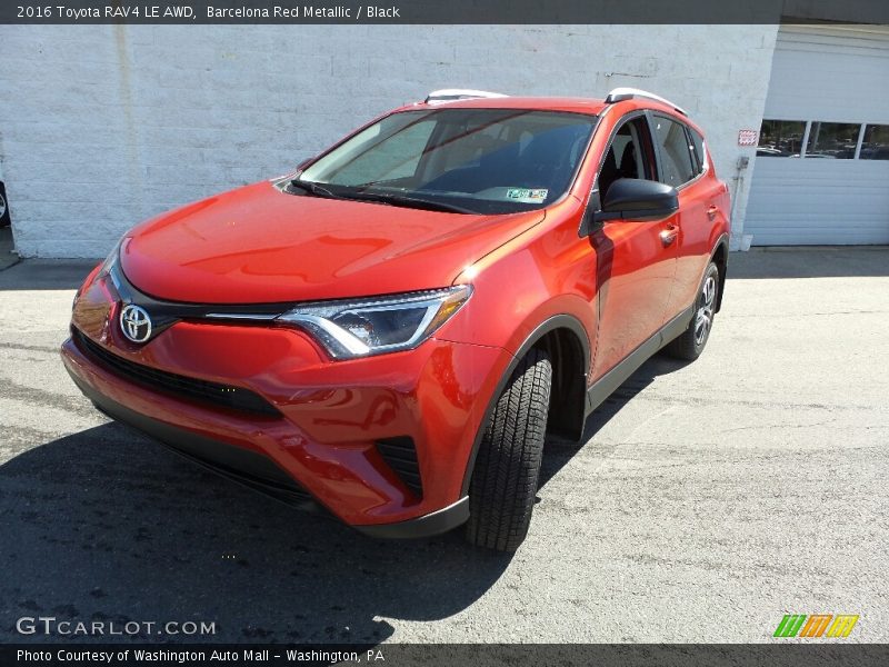 Barcelona Red Metallic / Black 2016 Toyota RAV4 LE AWD