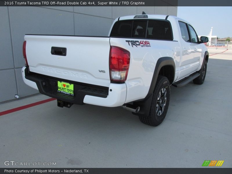 Super White / TRD Graphite 2016 Toyota Tacoma TRD Off-Road Double Cab 4x4