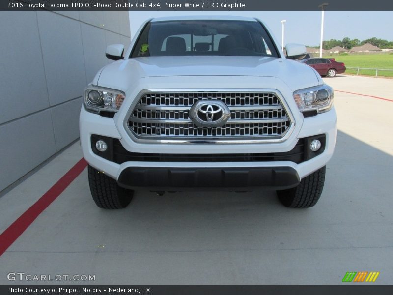 Super White / TRD Graphite 2016 Toyota Tacoma TRD Off-Road Double Cab 4x4