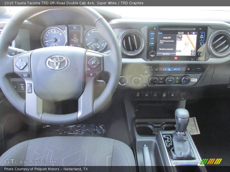 Super White / TRD Graphite 2016 Toyota Tacoma TRD Off-Road Double Cab 4x4
