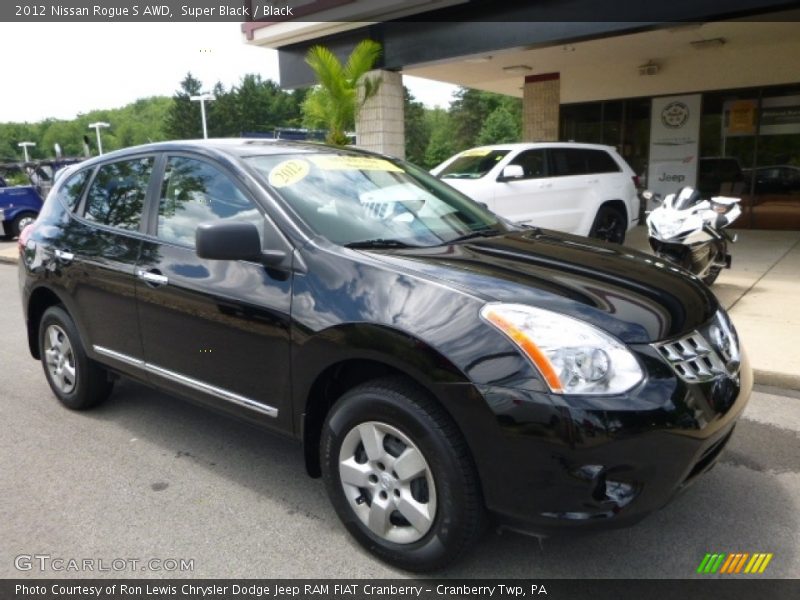 Super Black / Black 2012 Nissan Rogue S AWD