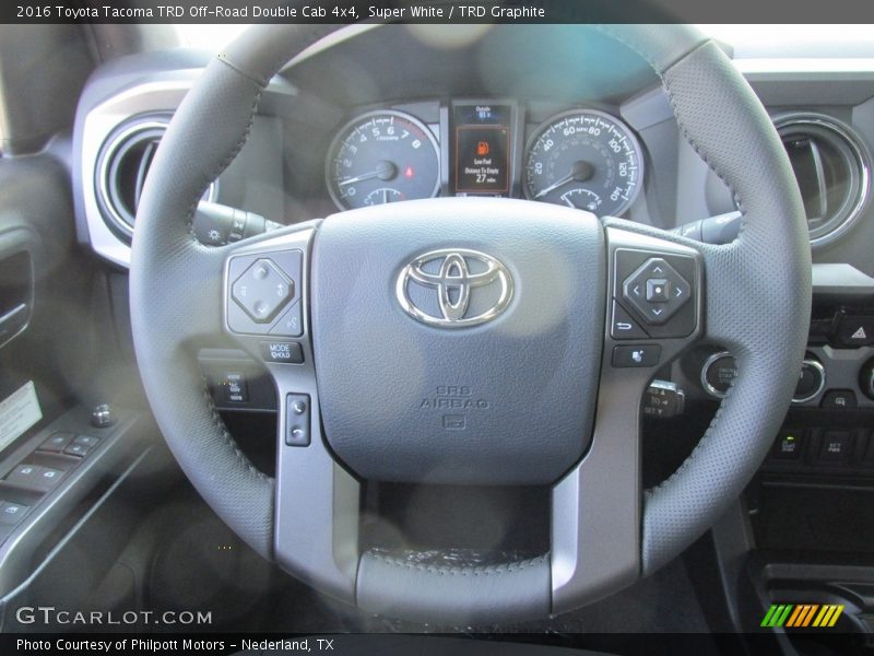 Super White / TRD Graphite 2016 Toyota Tacoma TRD Off-Road Double Cab 4x4