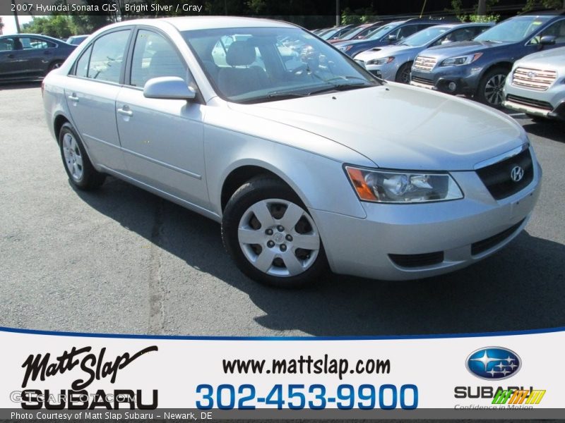 Bright Silver / Gray 2007 Hyundai Sonata GLS