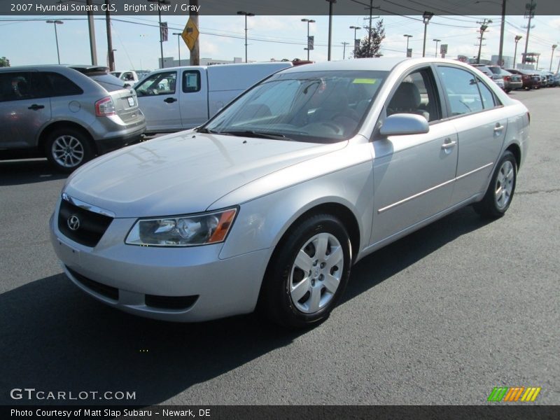 Bright Silver / Gray 2007 Hyundai Sonata GLS