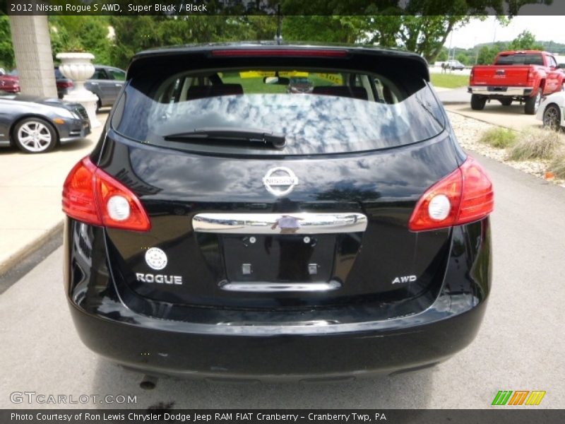Super Black / Black 2012 Nissan Rogue S AWD