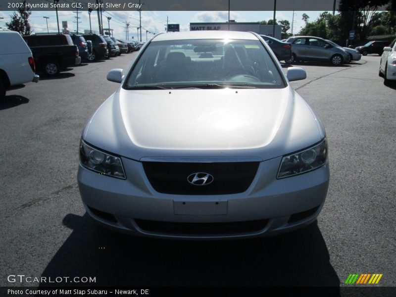 Bright Silver / Gray 2007 Hyundai Sonata GLS
