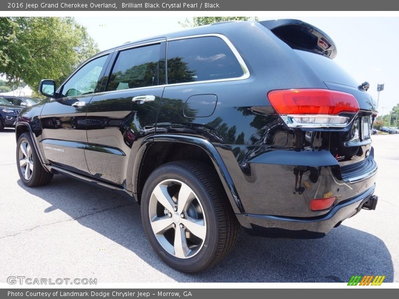 Brilliant Black Crystal Pearl / Black 2016 Jeep Grand Cherokee Overland