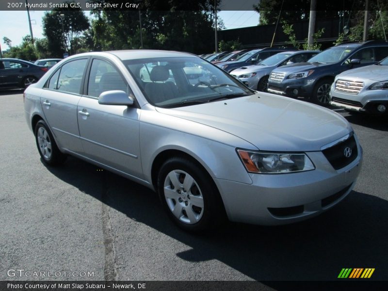 Bright Silver / Gray 2007 Hyundai Sonata GLS