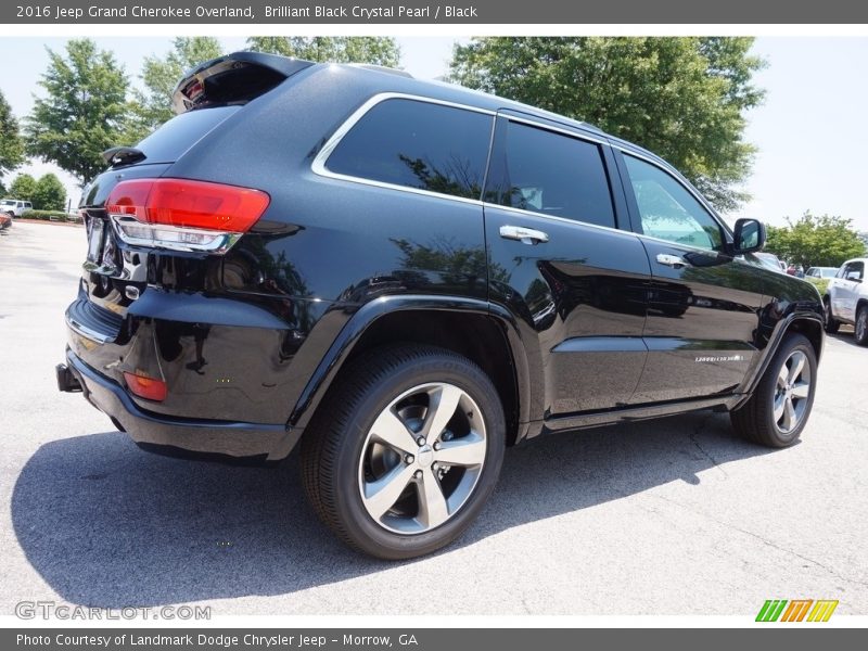 Brilliant Black Crystal Pearl / Black 2016 Jeep Grand Cherokee Overland