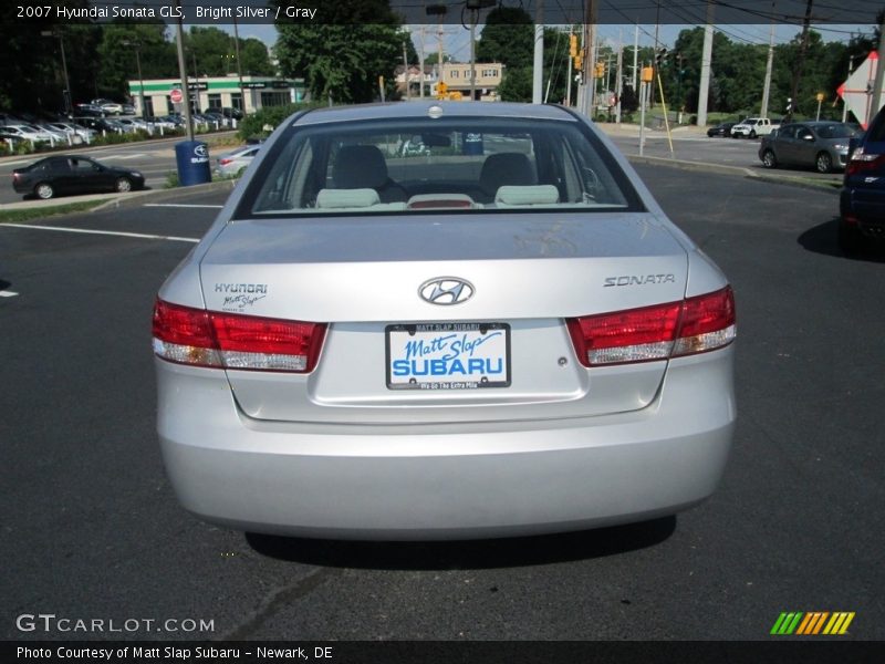 Bright Silver / Gray 2007 Hyundai Sonata GLS