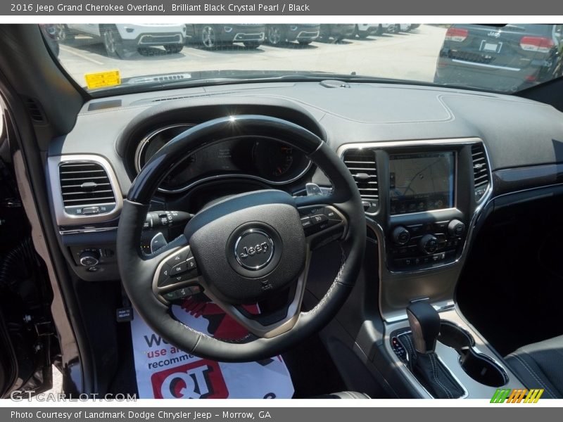 Brilliant Black Crystal Pearl / Black 2016 Jeep Grand Cherokee Overland