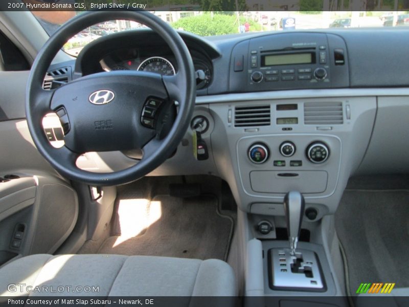 Bright Silver / Gray 2007 Hyundai Sonata GLS