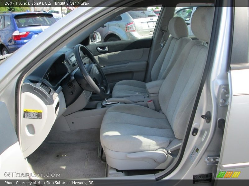 Bright Silver / Gray 2007 Hyundai Sonata GLS