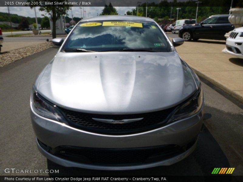 Billet Silver Metallic / Black 2015 Chrysler 200 S