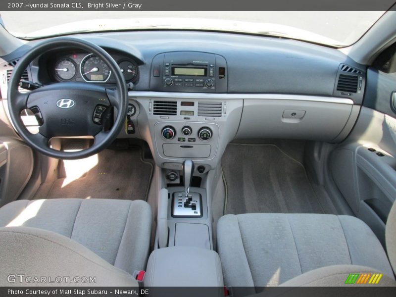 Bright Silver / Gray 2007 Hyundai Sonata GLS