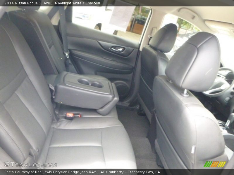Moonlight White / Charcoal 2014 Nissan Rogue SL AWD