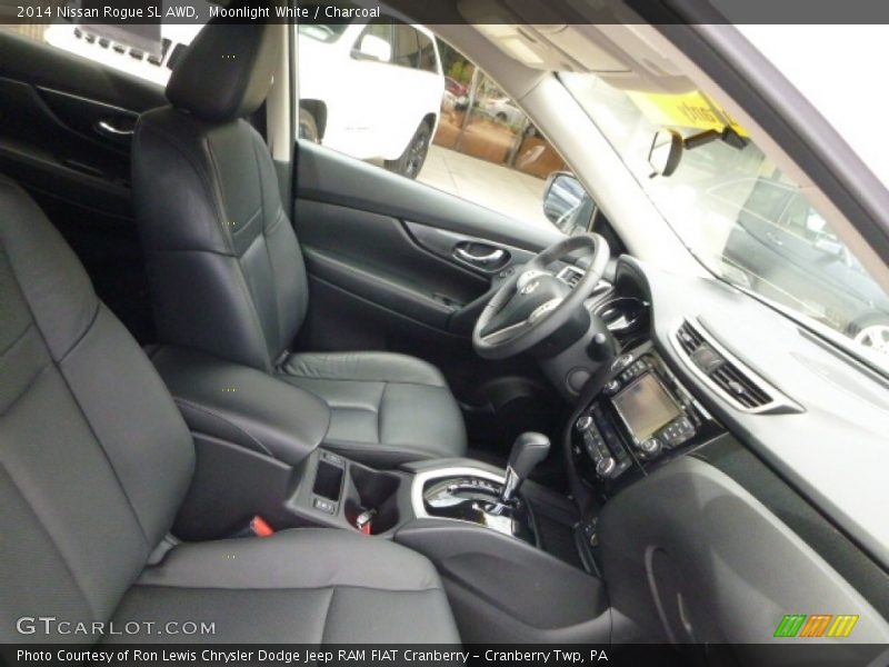 Moonlight White / Charcoal 2014 Nissan Rogue SL AWD