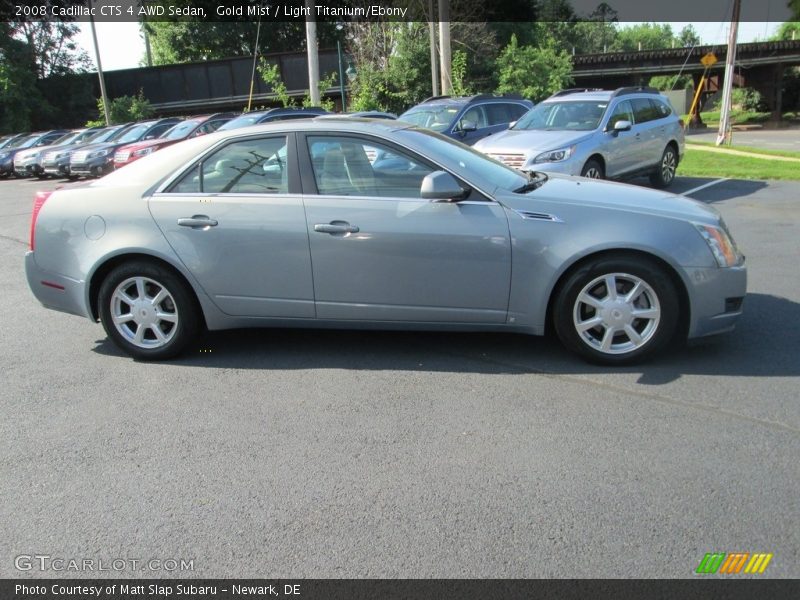Gold Mist / Light Titanium/Ebony 2008 Cadillac CTS 4 AWD Sedan