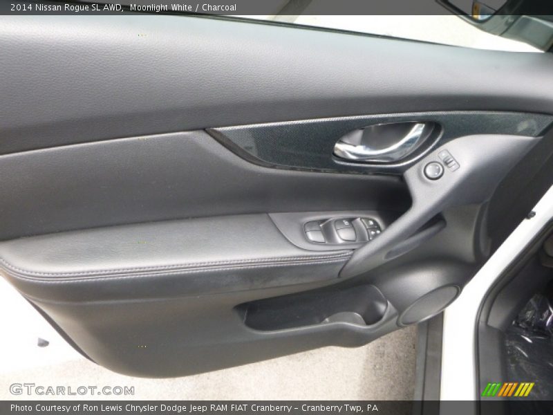 Moonlight White / Charcoal 2014 Nissan Rogue SL AWD