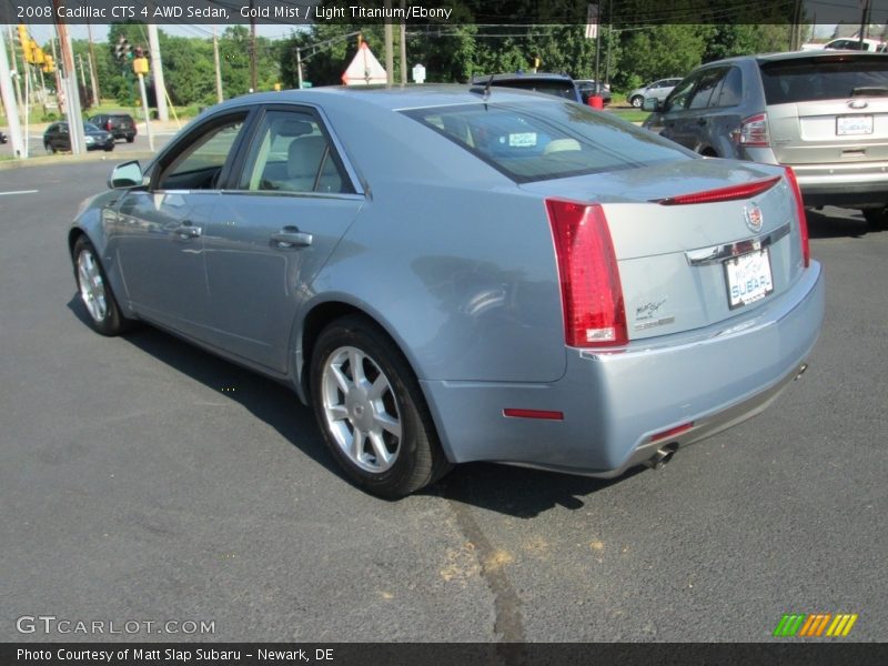 Gold Mist / Light Titanium/Ebony 2008 Cadillac CTS 4 AWD Sedan