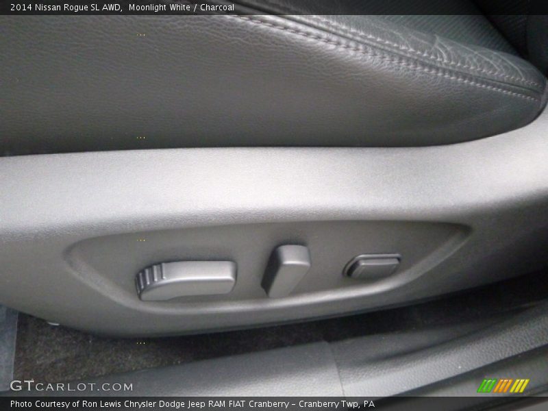 Moonlight White / Charcoal 2014 Nissan Rogue SL AWD