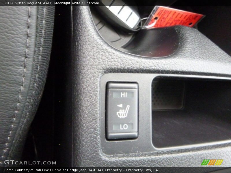Moonlight White / Charcoal 2014 Nissan Rogue SL AWD